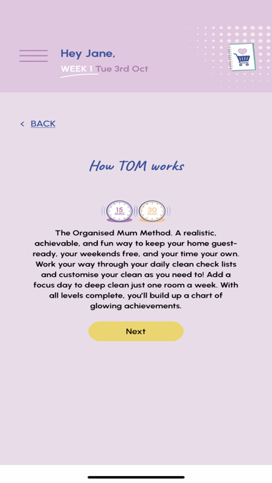 Tangkapan skrin The Organised Mum