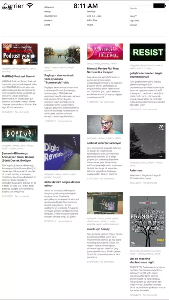 Tangkapan skrin blogg
