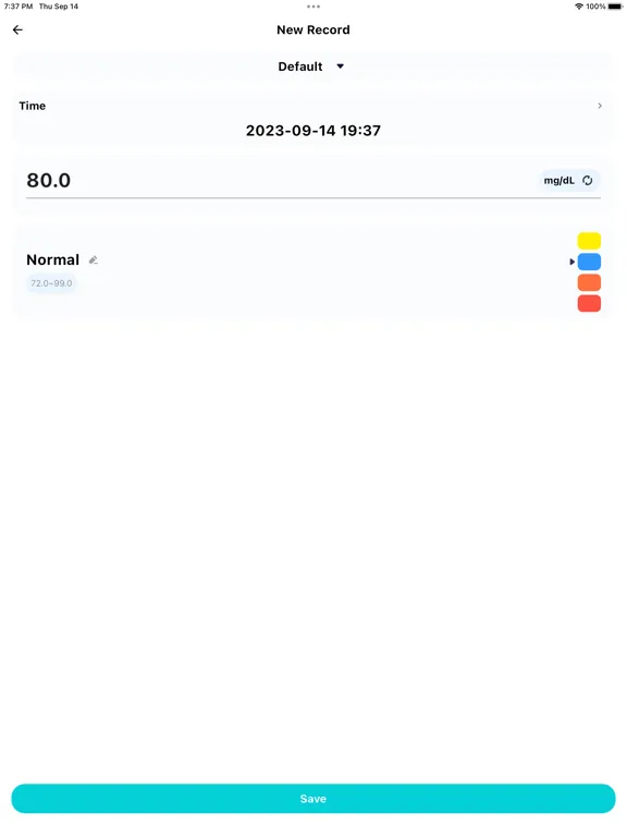 ภาพหน้าจอของ Blood Sugar Tracker - Diabetes iPad 