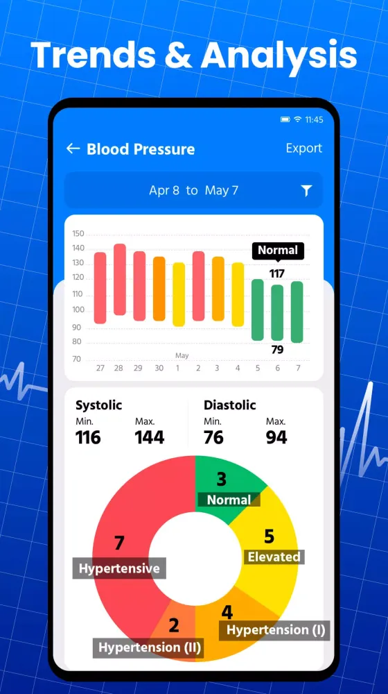 Blood Pressure App Pro Ekran Görüntüleri