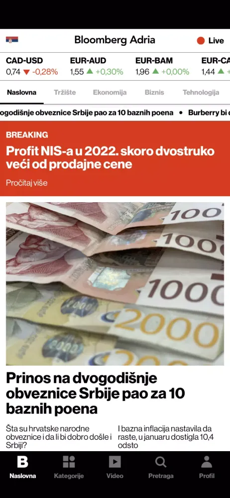 Bloomberg Adria Screenshots