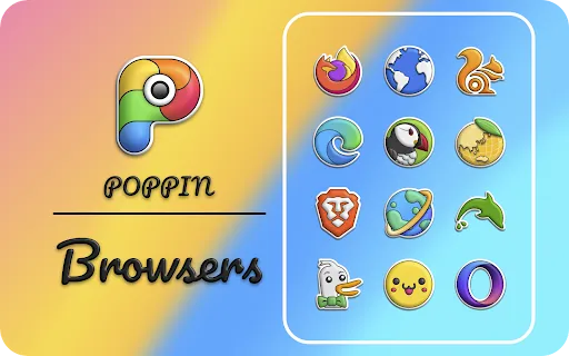 Poppin icon pack Screenshots