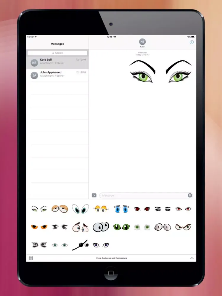 Eyes, Eyebrows & Cartoon Expressions iPad  Ekran Görüntüleri