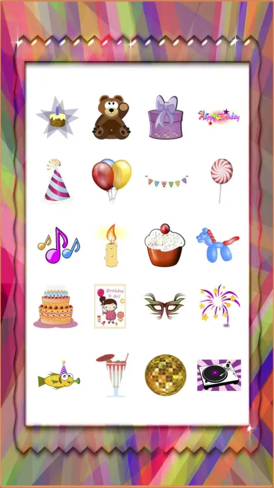 Capturas de tela do Happy Birthday, Party, Cake & Gifts Stickers