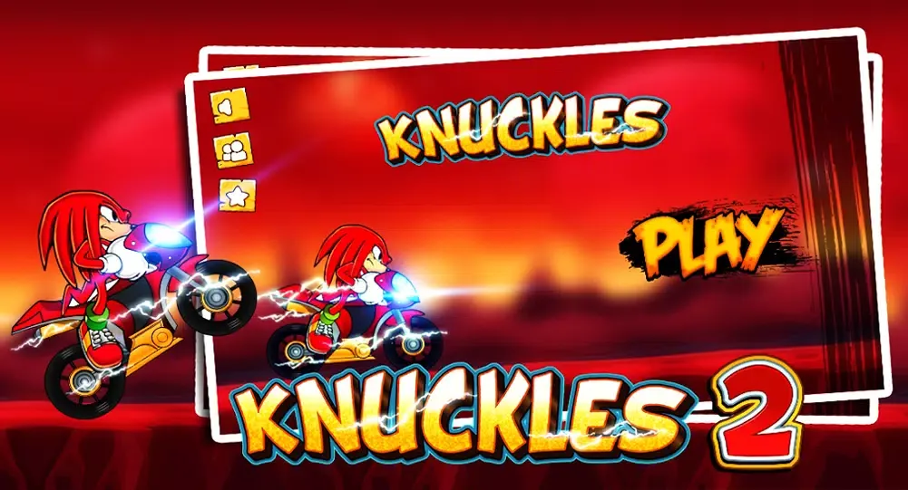 Capturas de pantalla de Knuckles Hedgehog Moto Climb