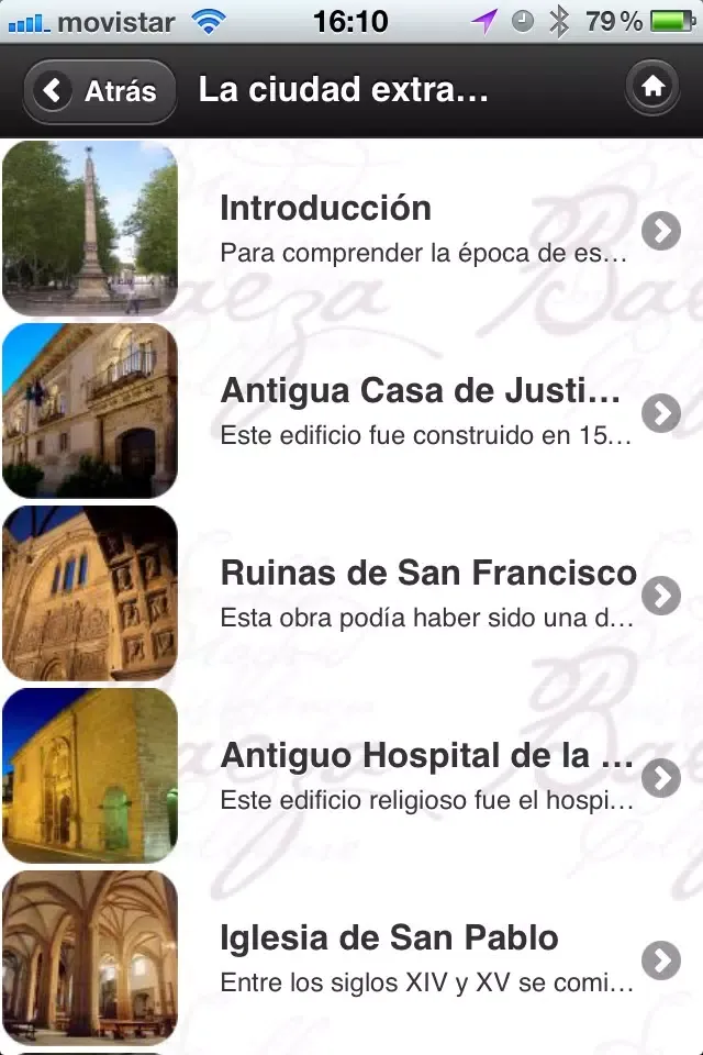 Baeza AudioGuide Screenshots
