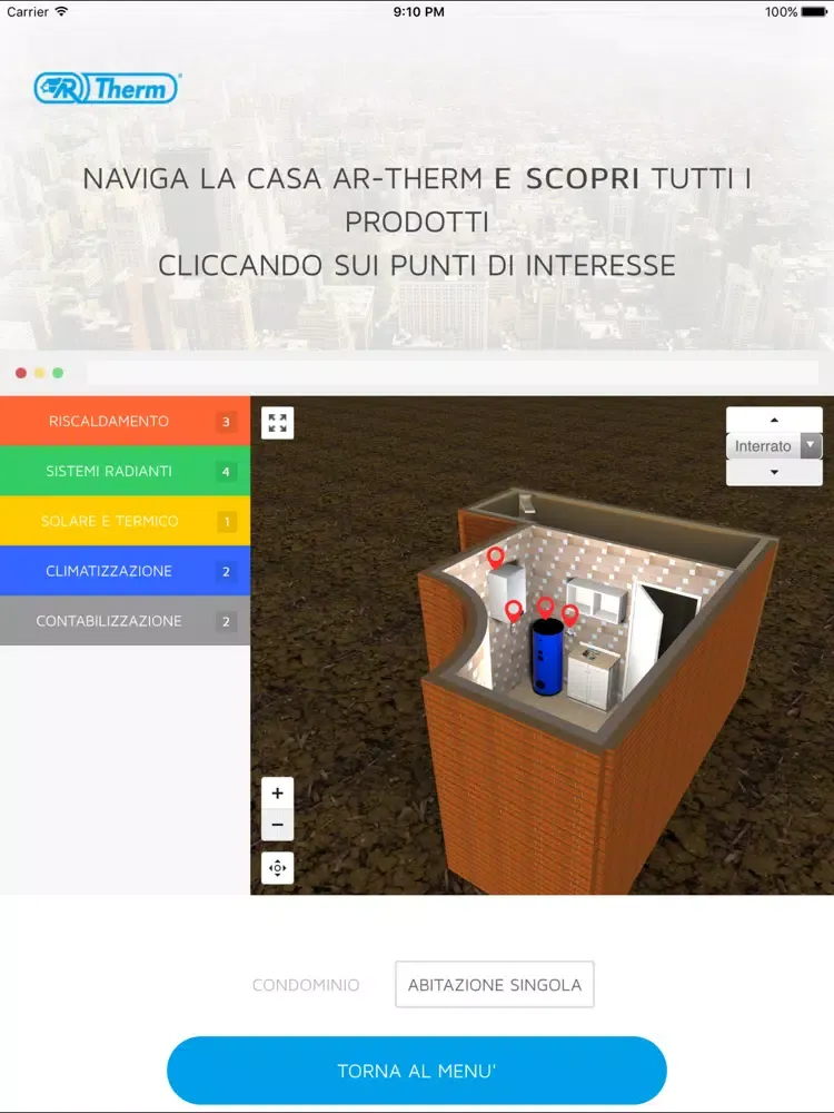 Captures d'écran de AR-Therm VirtualTour iPad 