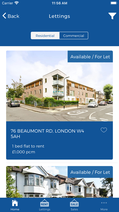 Screenshot di Blueprint Estate Agents Ltd