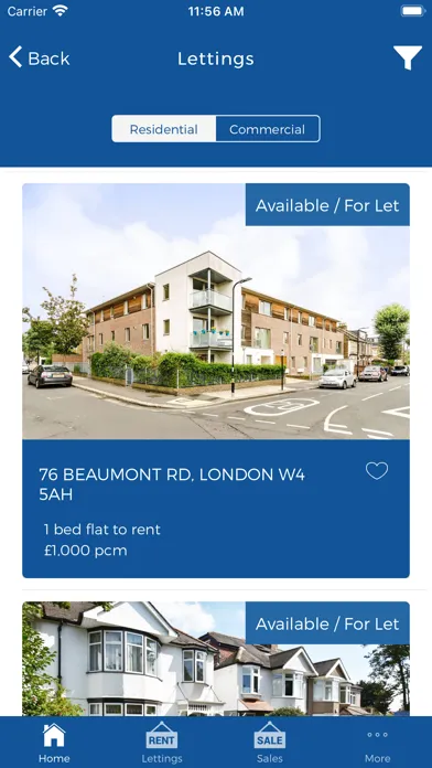 Capturas de tela do Blueprint Estate Agents Ltd