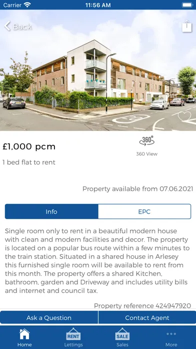 Capturas de tela do Blueprint Estate Agents Ltd