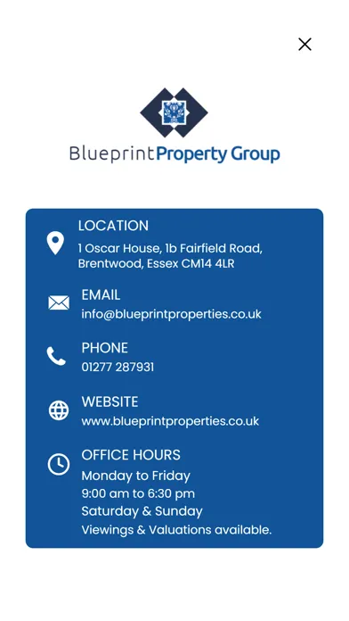 Capturas de tela do Blueprint Estate Agents Ltd
