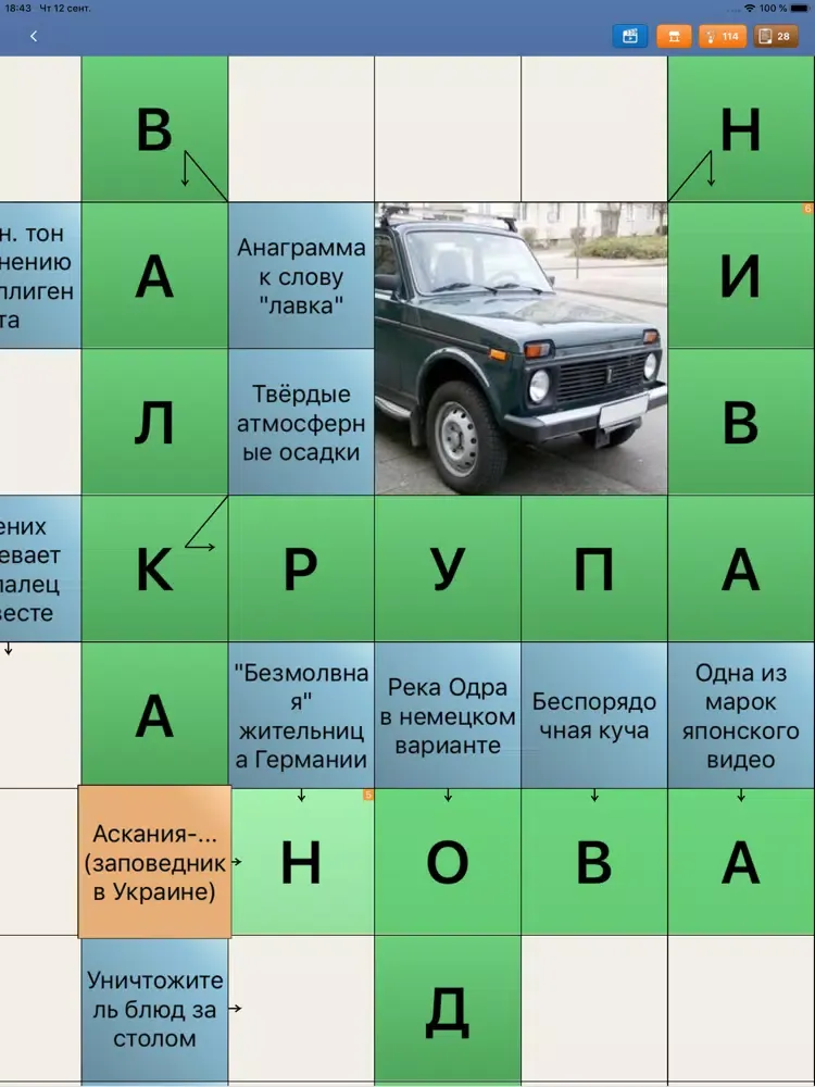 Сканворд Мания 2 iPad  سکرین شاٹس