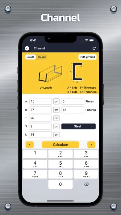 Moro Metal Calculator سکرین شاٹس