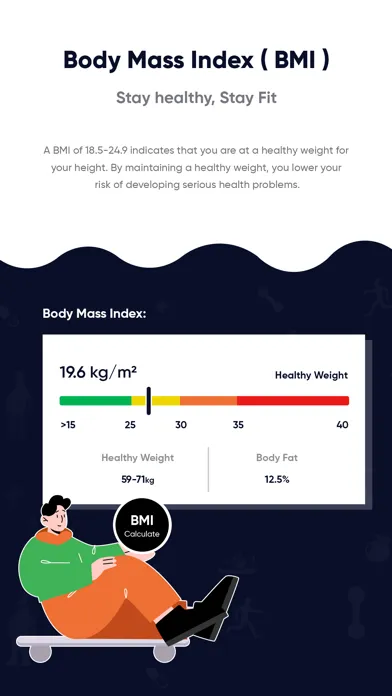 BMI Calculator - Fitness Track سکرین شاٹس