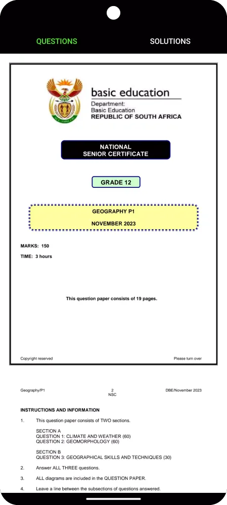 Screenshot di Grade 12 Geography