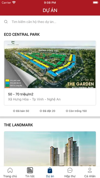 Ảnh chụp màn hình của BN Investment
