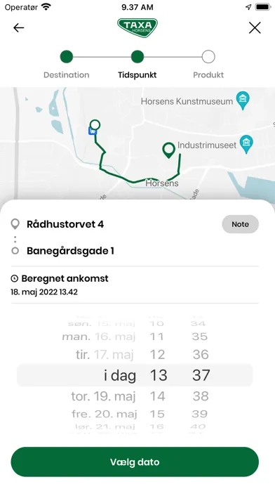 Horsens Taxa Screenshots