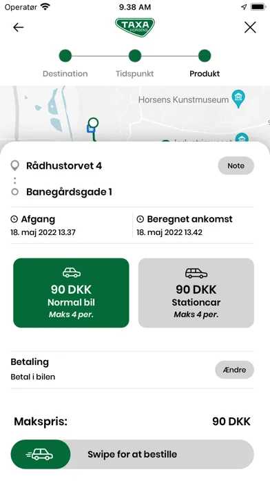 Horsens Taxa Screenshots