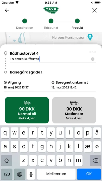 Horsens Taxa Screenshots