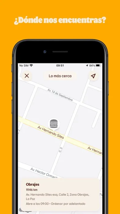 Ảnh chụp màn hình của Burger King® Bolivia