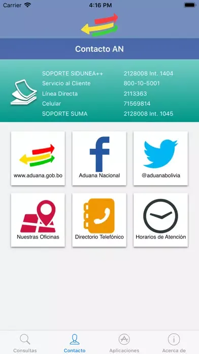 Captures d'écran de Contacto AN