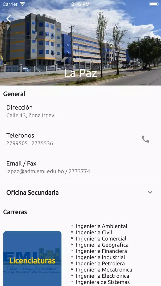EMI Informativa 스크린샷