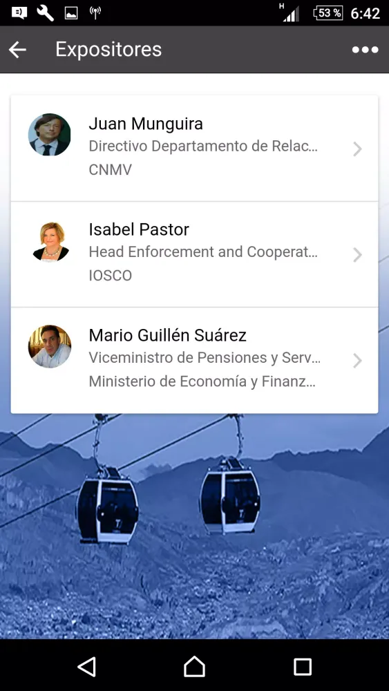 ASFI Eventos Screenshots
