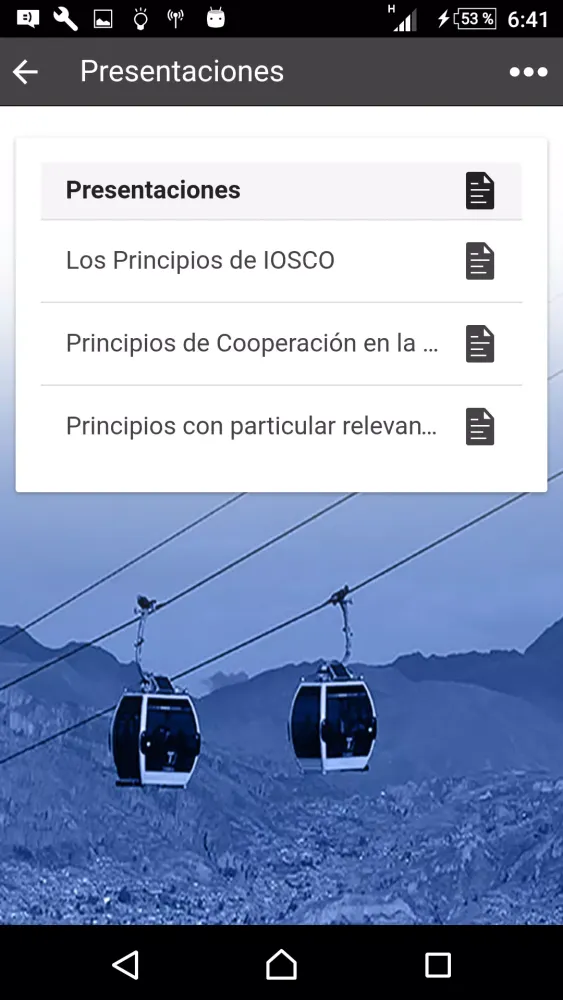 ASFI Eventos Screenshots