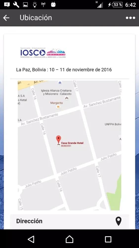 ASFI Eventos Screenshots