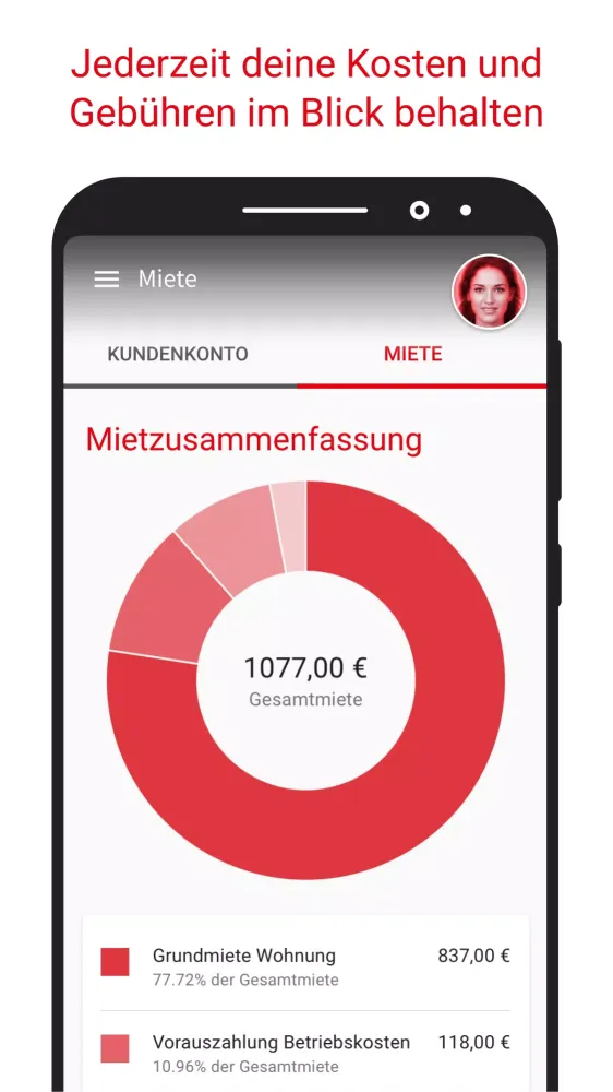 SWB-Mieterapp Screenshots