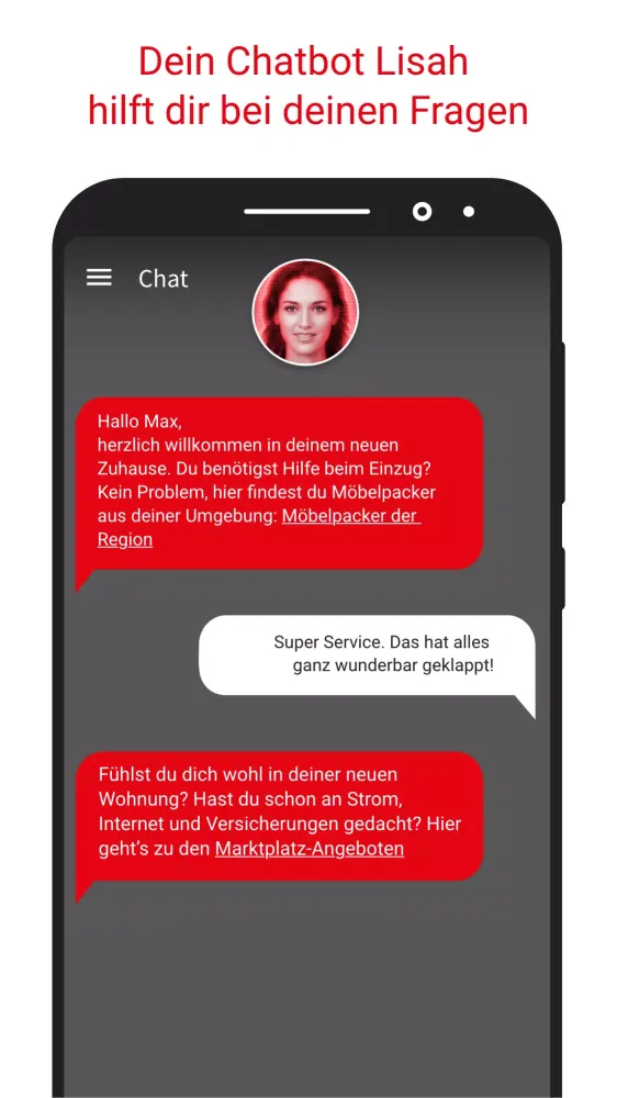 SWB-Mieterapp Screenshots