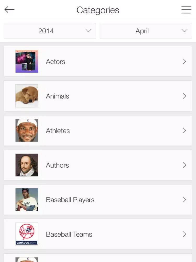 ภาพหน้าจอของ Monthly Search Trends iPad 