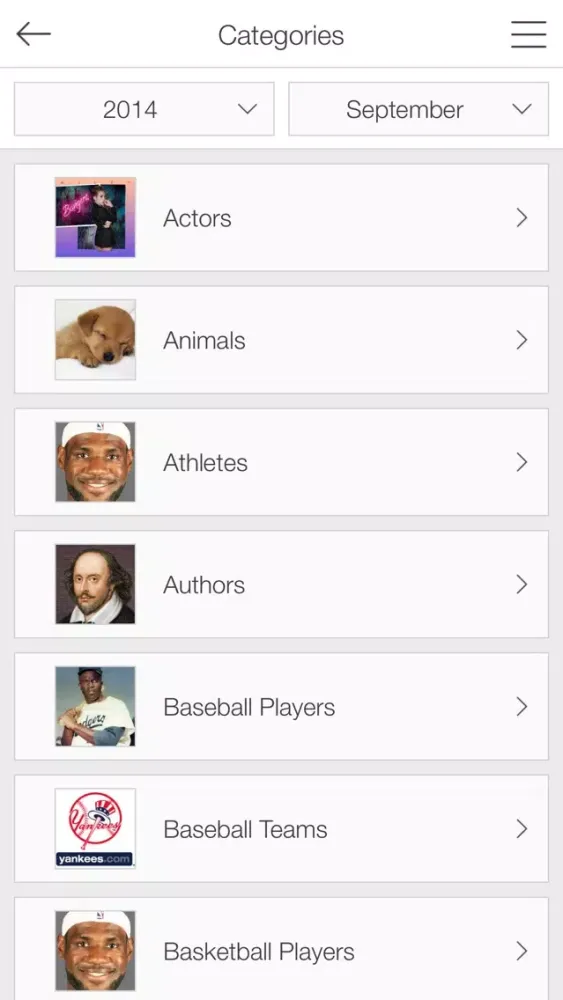 ภาพหน้าจอของ Monthly Search Trends