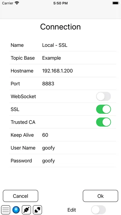 MQTT Manager 스크린샷