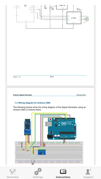 Zrzuty ekranu Arduino Signal Generator