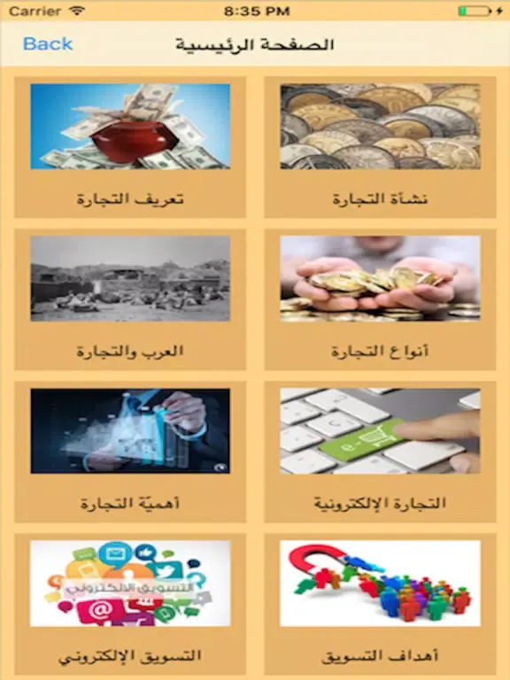 مشاريع مربحه iPad  স্ক্রিনশট
