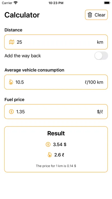 Fuel Trip Calculator应用截图