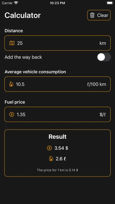 Fuel Trip Calculator应用截图
