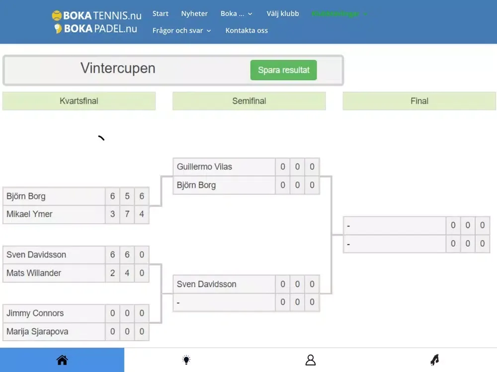BokaTennis & BokaPadel iPad  Screenshots
