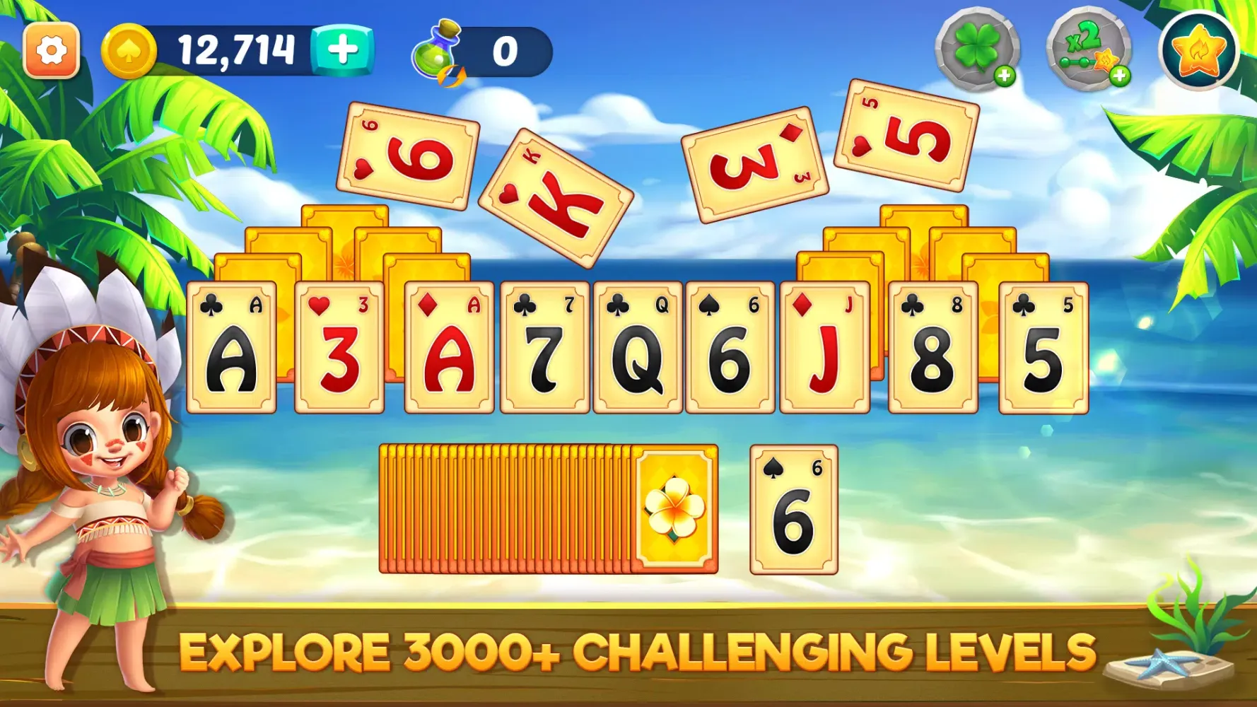 Скриншоты Solitaire Tripeaks Adventure