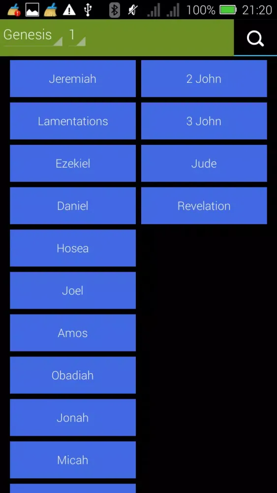 Tangkapan layar Pentecostal Evangelical Bible
