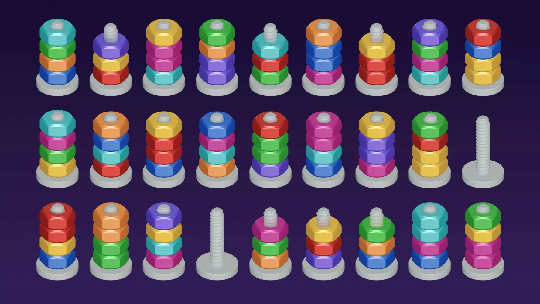 Nut Sort Puzzle:Nuts and Bolts應用截圖