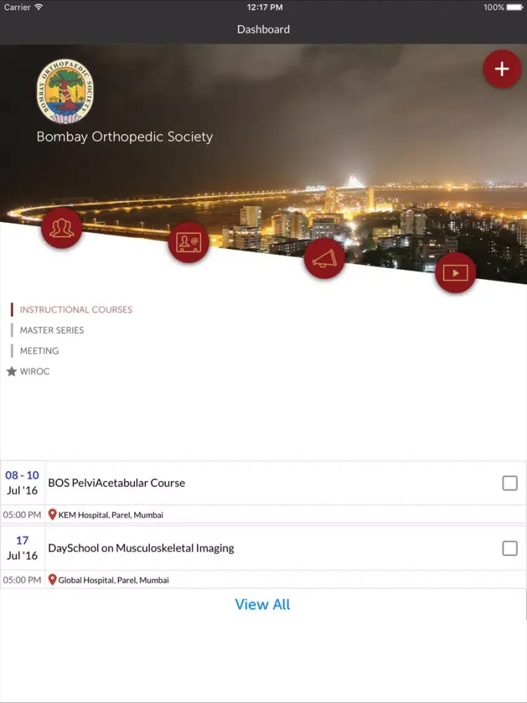 Zrzuty ekranu BOS-BOMBAY ORTHOPAEDIC SOCIETY iPad 