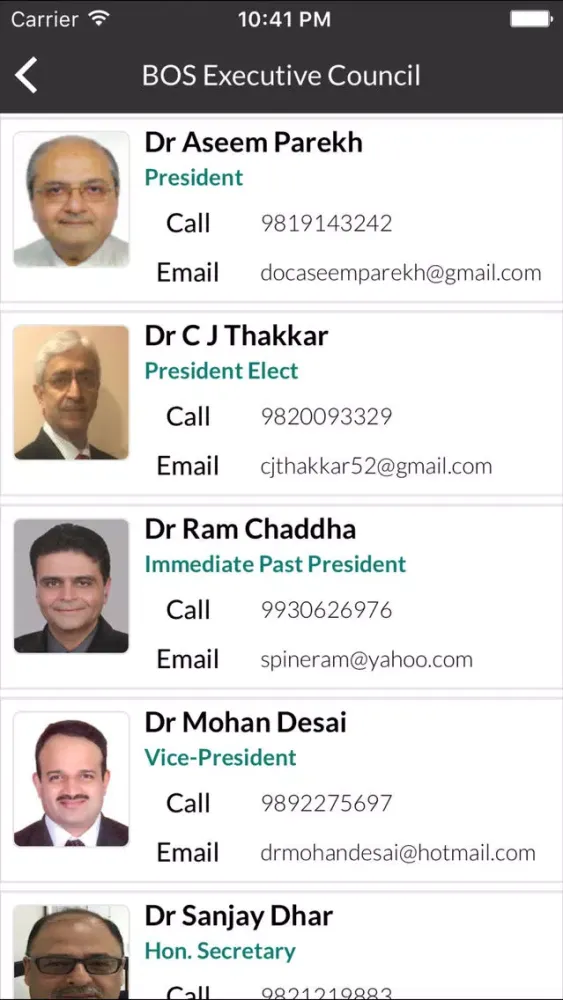 Zrzuty ekranu BOS-BOMBAY ORTHOPAEDIC SOCIETY