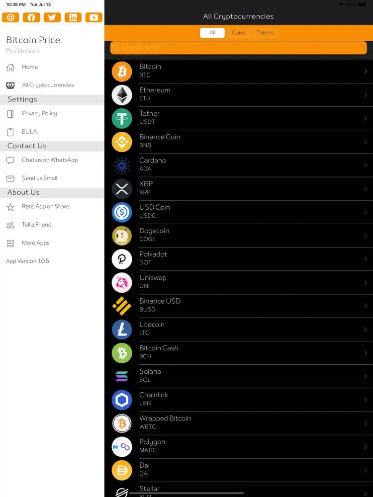 Bitcoin Price - Live Trend iPad  Screenshots