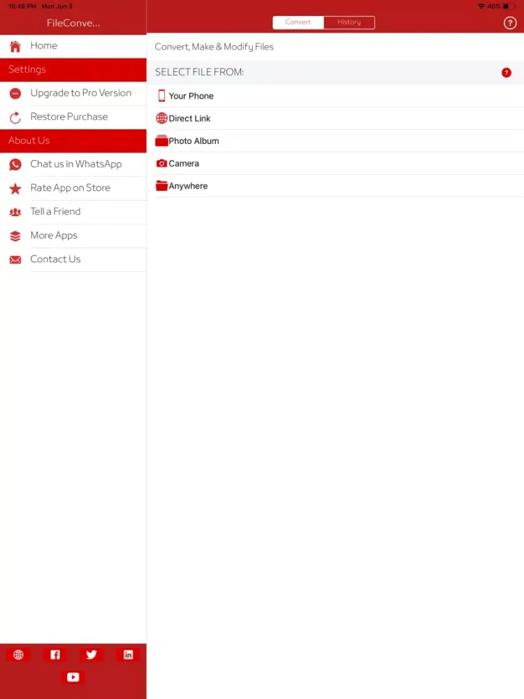 Tangkapan layar Aadhi File Converter, ZIP File iPad 