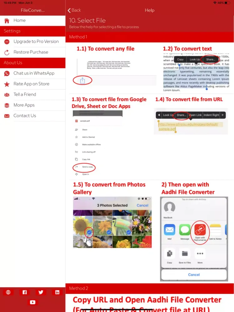 Tangkapan layar Aadhi File Converter, ZIP File iPad 