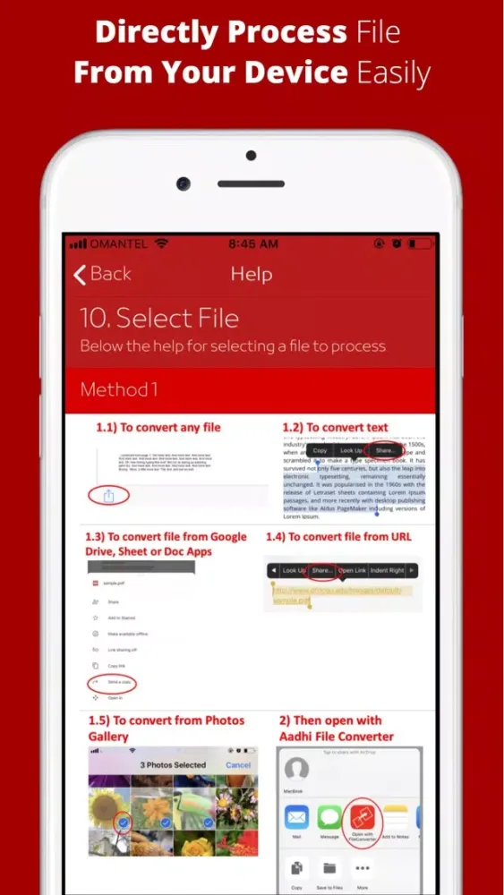 Tangkapan layar Aadhi File Converter, ZIP File