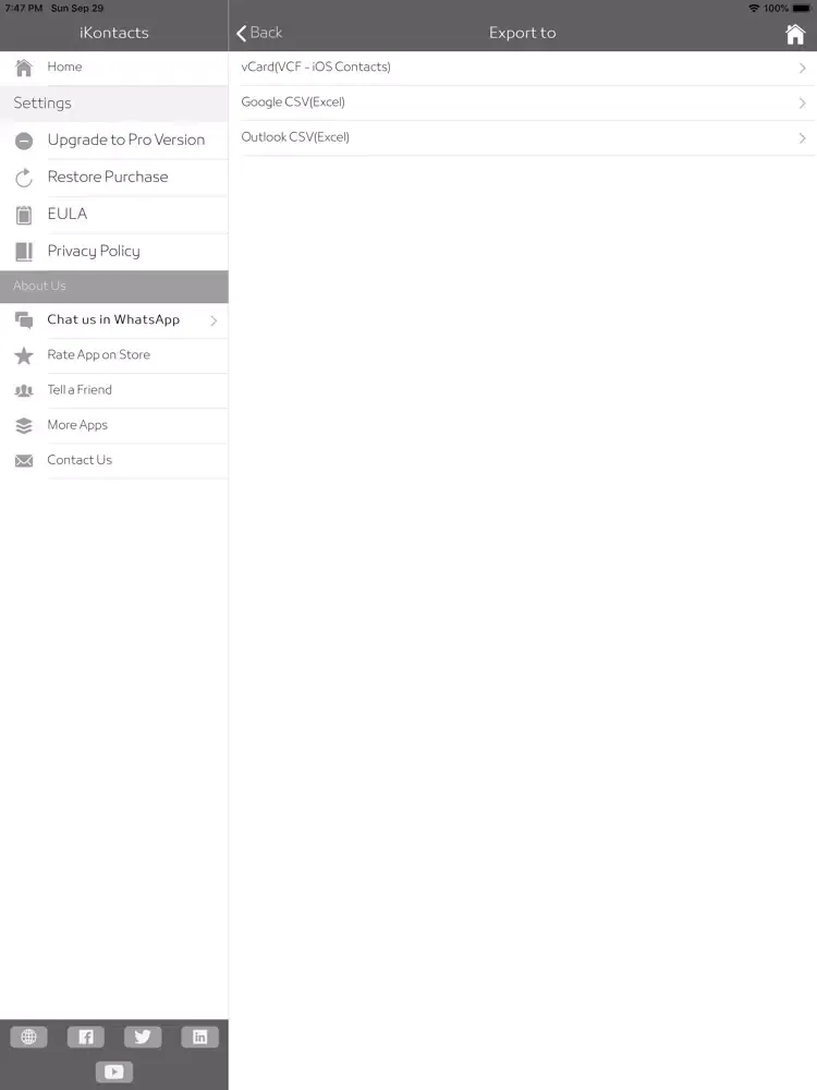 صور iKontacts - Manage Contacts iPad 