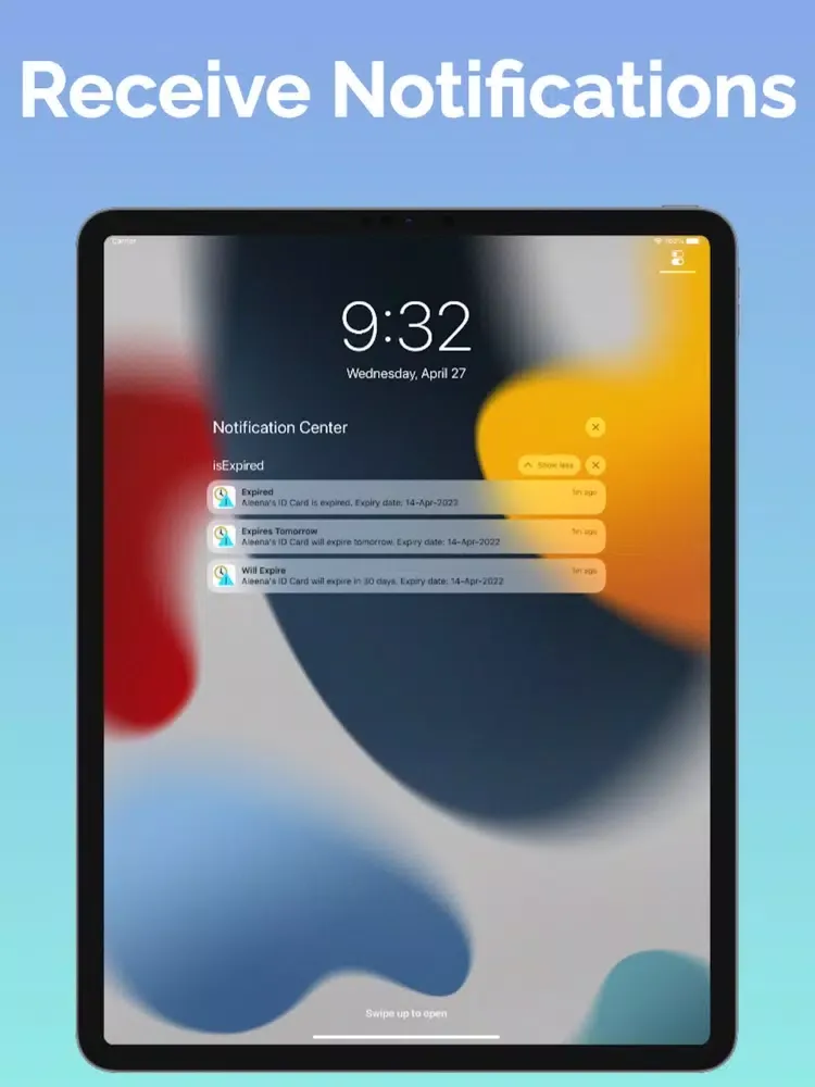 IsExpired - Expiry Reminder iPad 应用截图